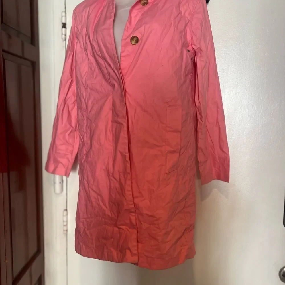charles klein pink coat sexy trench coat lightweight jacket